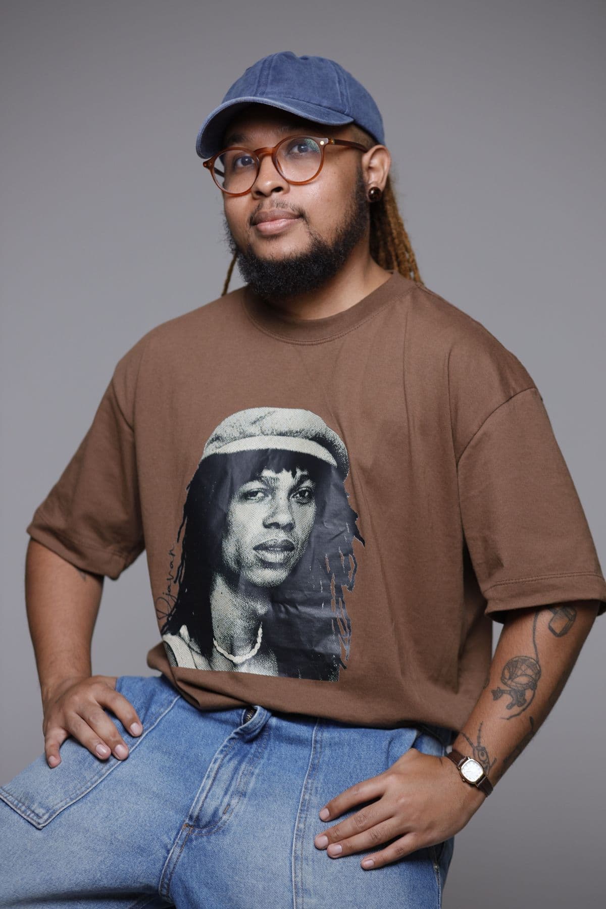 Graphic Brown Tee